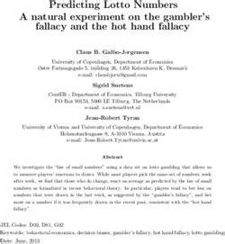 Predicting Lotto Numbers A natural experiment on the gambler’s .